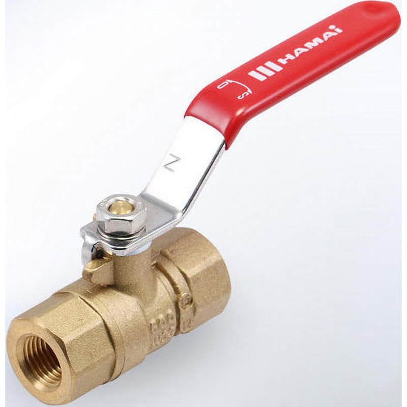 FBT-101-50Rc フルボア相当 レバーハンドル型 黄銅製ボールバルブ ハマイ ねじ込み形 黄銅(真鍮) 呼び径(B)2  FBT-101-50Rc