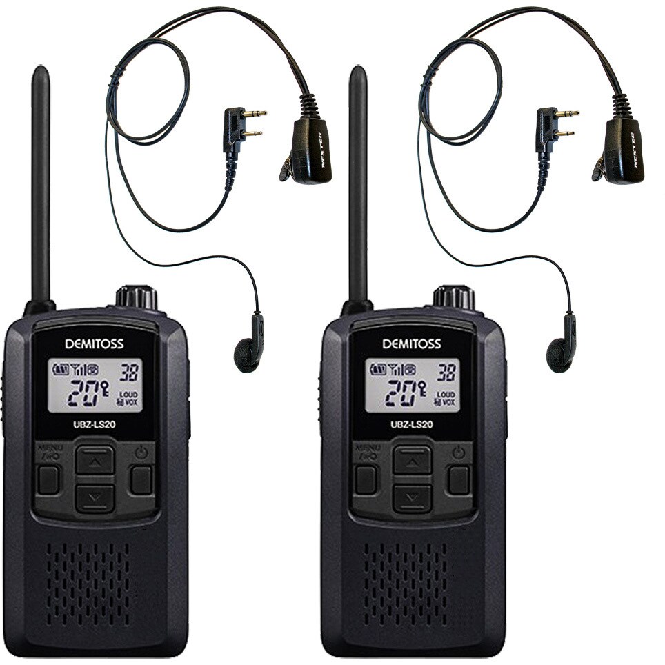 SET-UBZLS20B×2+NP22K×2 特定小電力トランシーバー+イヤホン