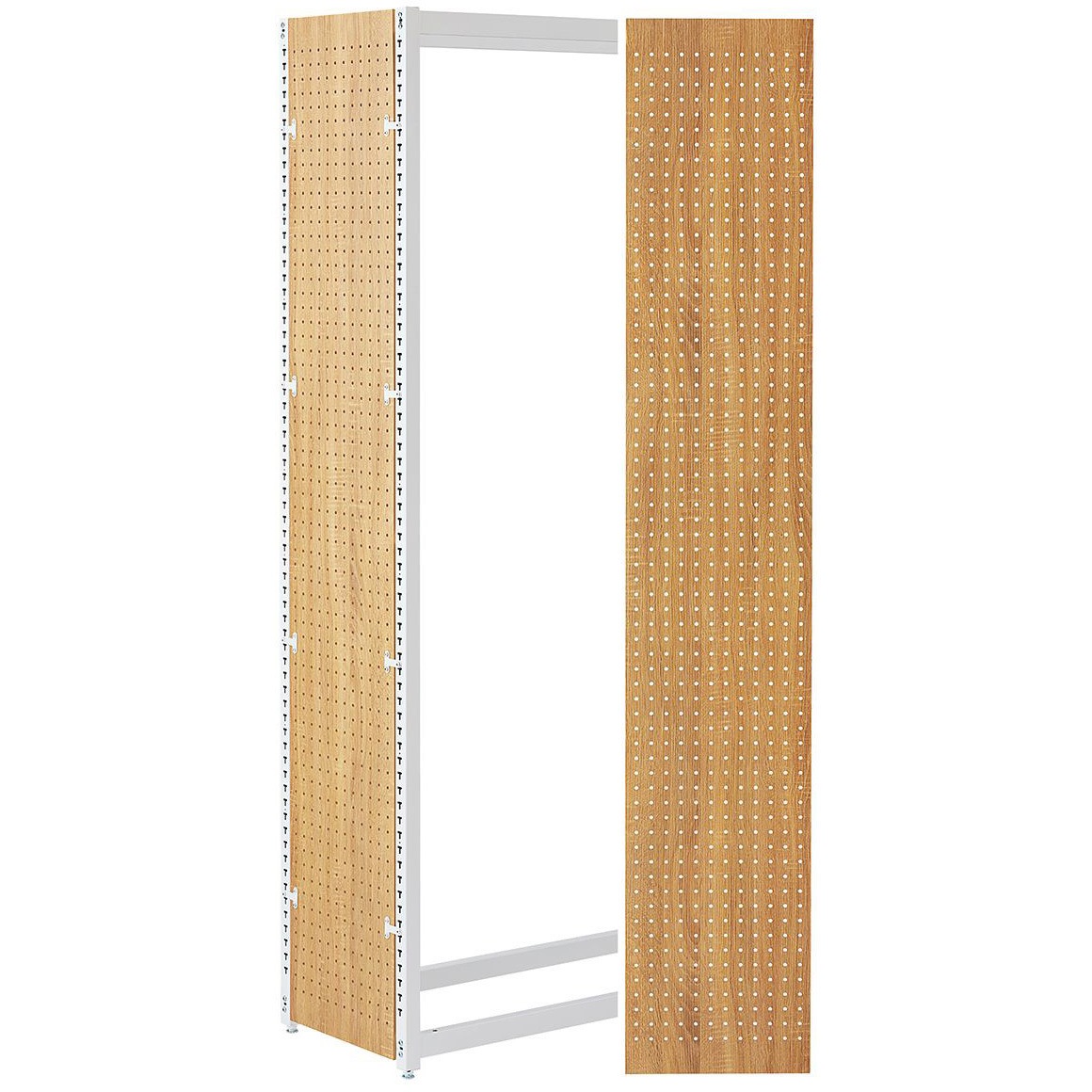 5598-4675 シリーズ什器「TR」専用サイド有孔パネル ラスティック柄 ストア・エキスプレス 種別H150cmタイプ