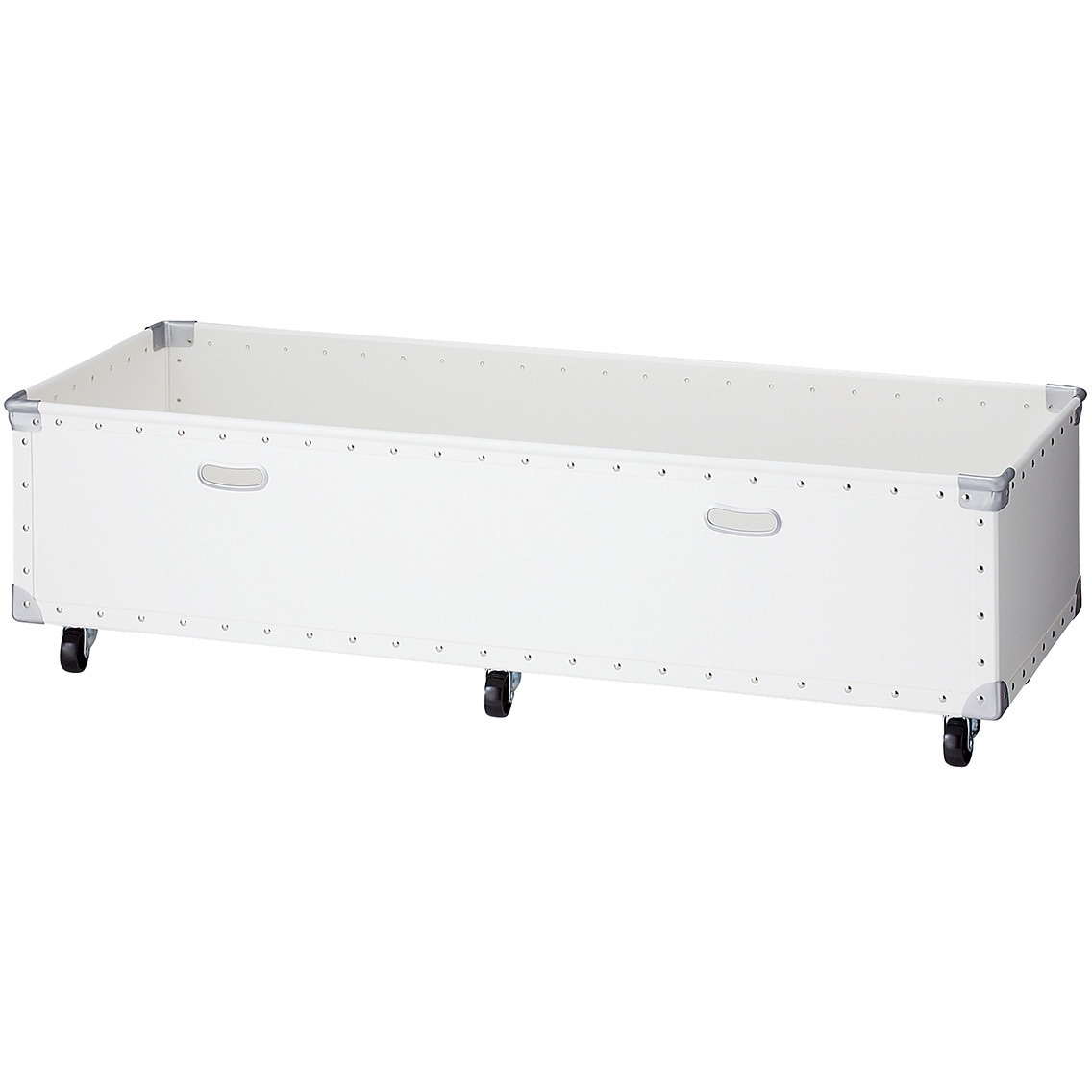 1551-226 シリーズ什器「ストレージシェルフ」ファイバー収納ボックス ホワイト ストア・エキスプレス 耐荷重10kg