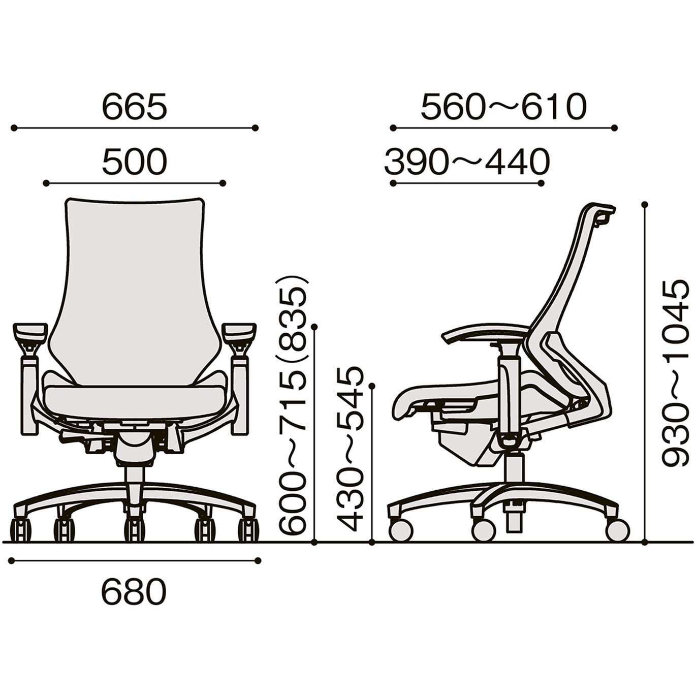 KG177JVM-W9Q6 エフチエア プレーンメッシュバック ハイバック 可動肘 ホワイトフレーム  <配送時組立サービス付> 1台 イトーキ 【通販モノタロウ】