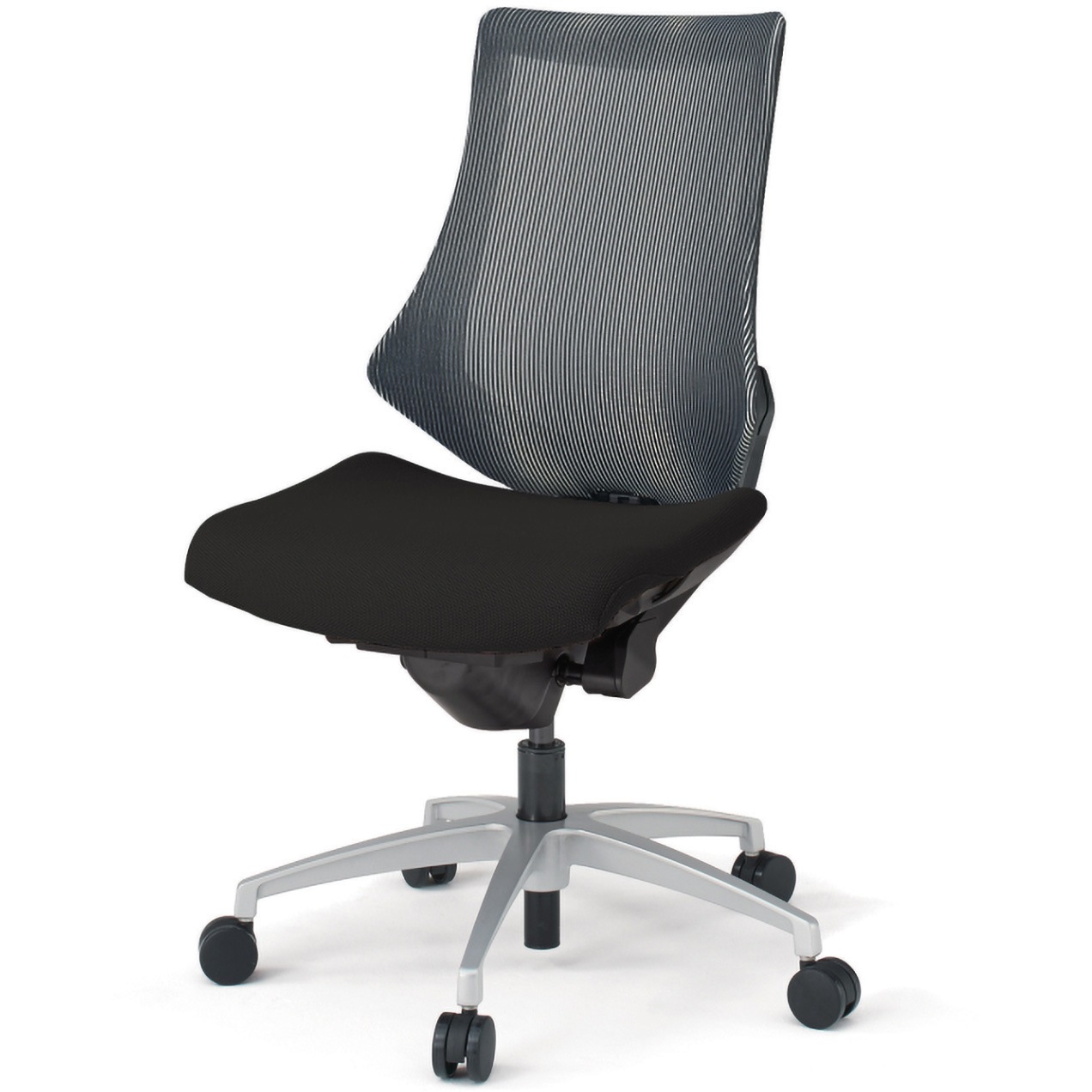 KG170JAM1ZTW9 エフチエア ストライプレイヤー メッシュバック ハイバック ブラックフレーム アルミ脚  <配送時組立サービス付> 1台 イトーキ 【通販モノタロウ】