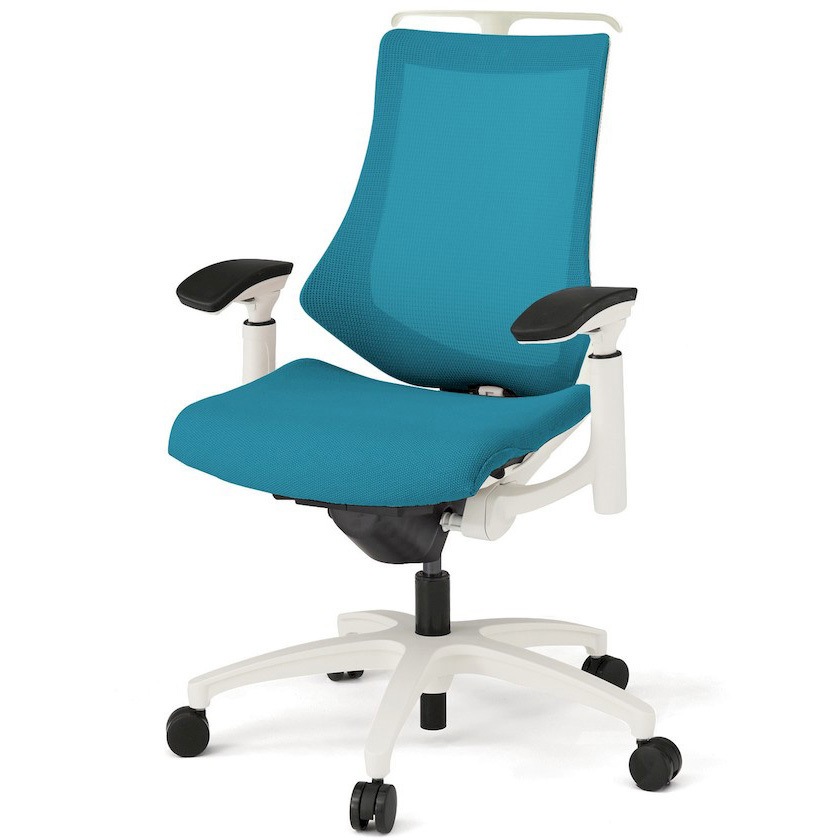 KG177JVHM-W9A3 エフチエア プレーンメッシュバック ハイバック ハンガー付 可動肘 ホワイトフレーム  <配送時組立サービス付> 1台 イトーキ 【通販モノタロウ】