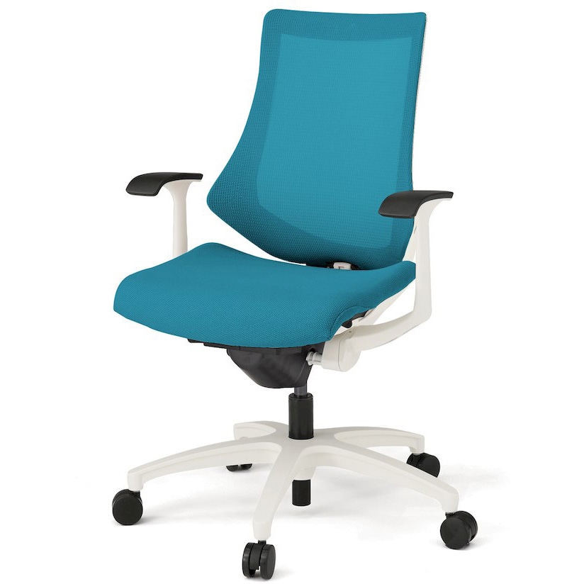 KG175JVM-W9A3 エフチエア プレーンメッシュバック ハイバック 固定肘 ホワイトフレーム  <配送時組立サービス付> 1台 イトーキ 【通販モノタロウ】 47,988円