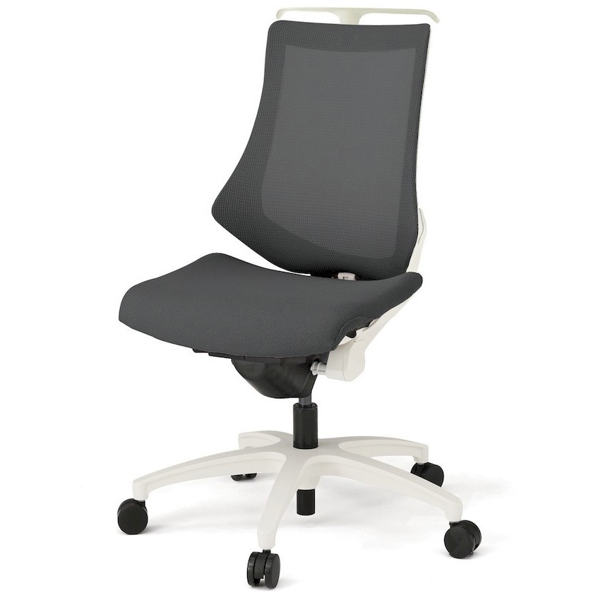 KG170JVHM-W9W2 エフチエア プレーンメッシュバック ハイバック ハンガー付 ホワイトフレーム  <配送時組立サービス付> 1台 イトーキ 【通販モノタロウ】