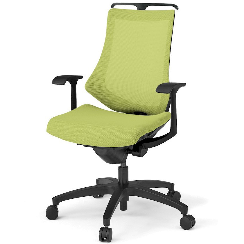 KG175JVHM-T1Q6 エフチエア プレーンメッシュバック ハイバック ハンガー付 固定肘 ブラックフレーム  <配送時組立サービス付> 1台 イトーキ 【通販モノタロウ】