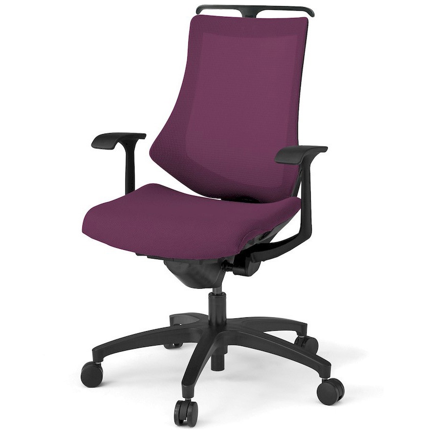 KG175JVHM-T1X7 エフチエア プレーンメッシュバック ハイバック ハンガー付 固定肘 ブラックフレーム  <配送時組立サービス付> 1台 イトーキ 【通販モノタロウ】