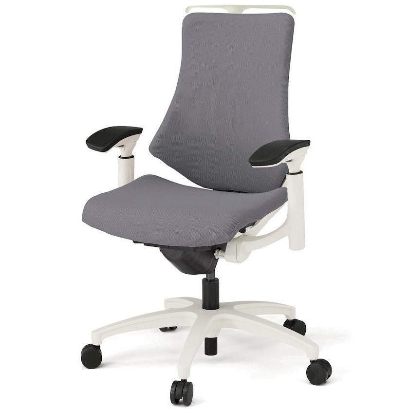 KG137PSHM-W9W6 エフチエア クロスバック ハイバック ハンガー付 可動肘 ホワイトフレーム  <配送時組立サービス付> 1台 イトーキ 【通販モノタロウ】