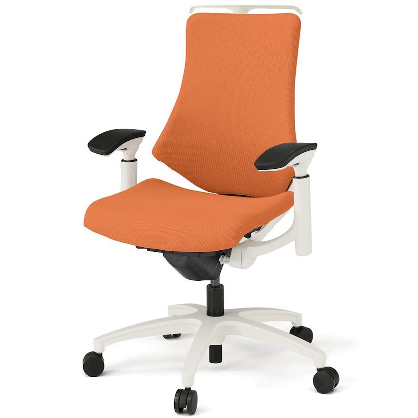 KG137PSHM-W9D3 エフチエア クロスバック ハイバック ハンガー付 可動肘 ホワイトフレーム  <配送時組立サービス付> 1台 イトーキ 【通販モノタロウ】