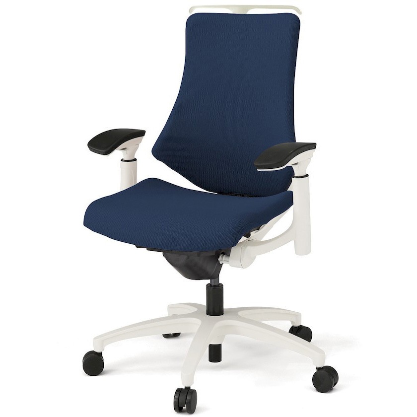 KG137PSHM-W9B2 エフチエア クロスバック ハイバック ハンガー付 可動肘 ホワイトフレーム  <配送時組立サービス付> 1台 イトーキ 【通販モノタロウ】