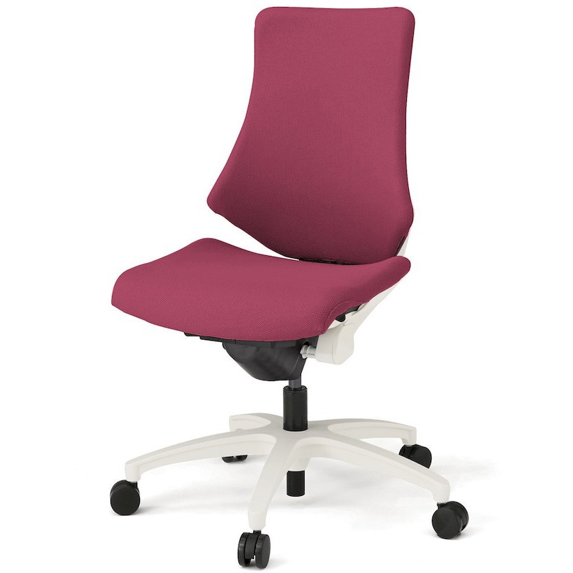 KG-130PS-W9M4 エフチエア クロスバック ハイバック ホワイトフレーム  <配送時組立サービス付> イトーキ ナイロン双輪キャスター