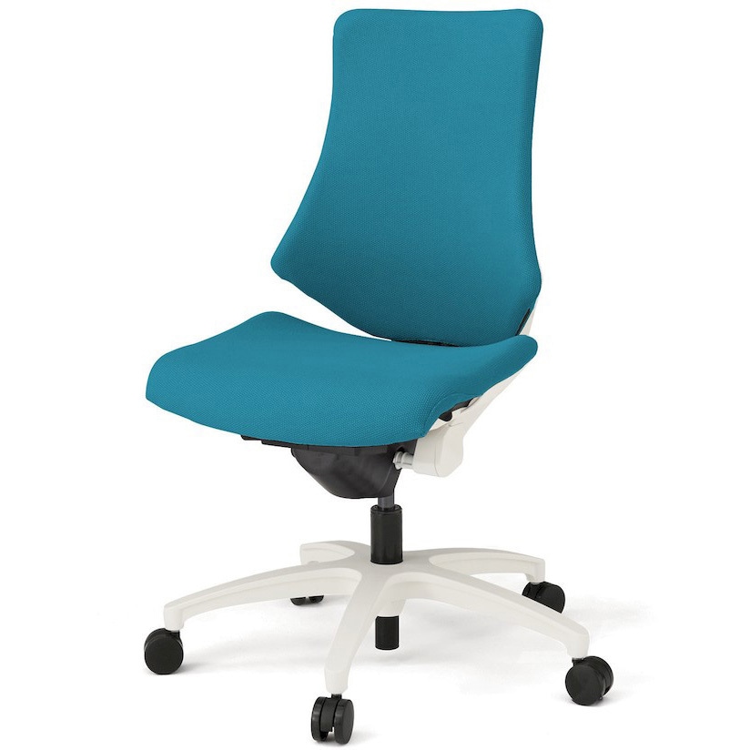 KG130PSM-W9A3 エフチエア クロスバック ハイバック ホワイトフレーム  <配送時組立サービス付> イトーキ 抵抗付ウレタン双輪キャスター