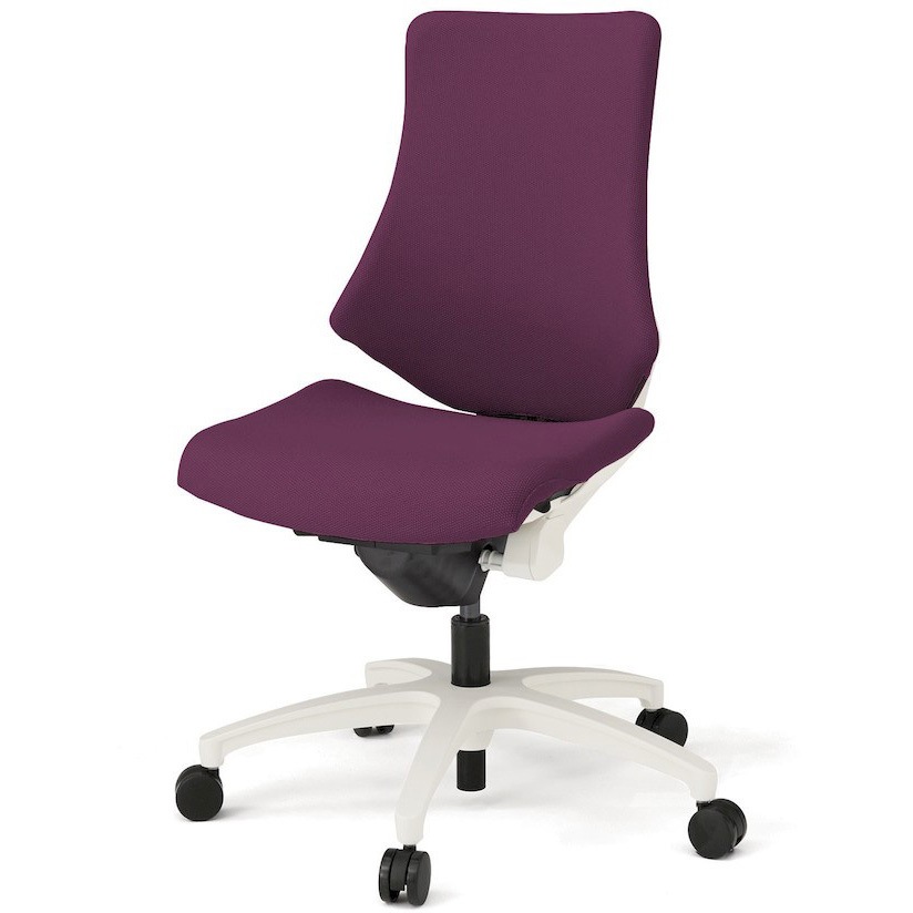 KG-130PS-W9X7 エフチエア クロスバック ハイバック ホワイトフレーム  <配送時組立サービス付> イトーキ ナイロン双輪キャスター