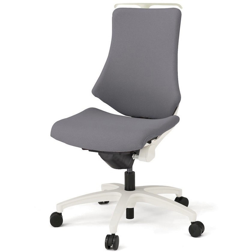 KG130PSHM-W9W6 エフチエア クロスバック ハイバック ハンガー付 ホワイトフレーム  <配送時組立サービス付> 1台 イトーキ 【通販モノタロウ】