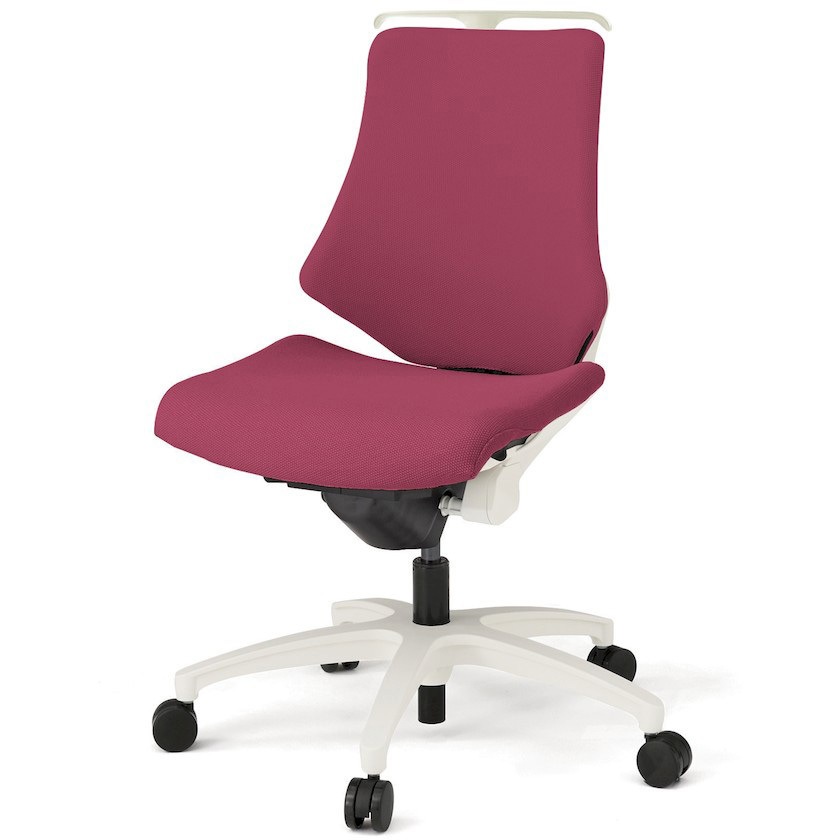 KG-140PSH-W9M4 エフチエア クロスバック ローバック ハンガー付 ホワイトフレーム  <配送時組立サービス付> 1台 イトーキ 【通販モノタロウ】