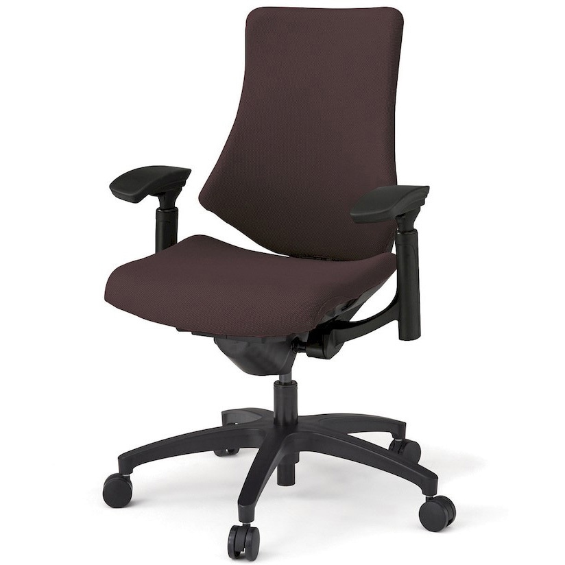 KG137PSM-T1H2 エフチエア クロスバック ハイバック 可動肘 ブラックフレーム  <配送時組立サービス付> イトーキ 抵抗付ウレタン双輪キャスター 肘掛あり