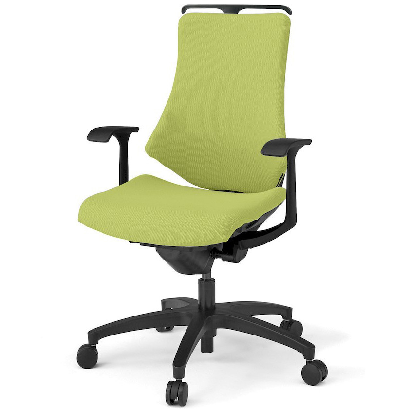 KG135PSHM-T1Q6 エフチエア クロスバック ハイバック ハンガー付 固定肘 ブラックフレーム  <配送時組立サービス付> 1台 イトーキ 【通販モノタロウ】