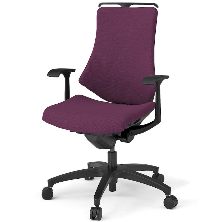 KG135PSHM-T1X7 エフチエア クロスバック ハイバック ハンガー付 固定肘 ブラックフレーム  <配送時組立サービス付> 1台 イトーキ 【通販モノタロウ】