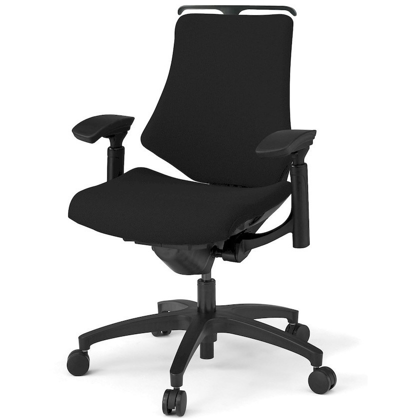 KG147PSHM-T1T1 エフチエア クロスバック ローバック ハンガー付 可動肘 ブラックフレーム  <配送時組立サービス付> 1台 イトーキ 【通販モノタロウ】