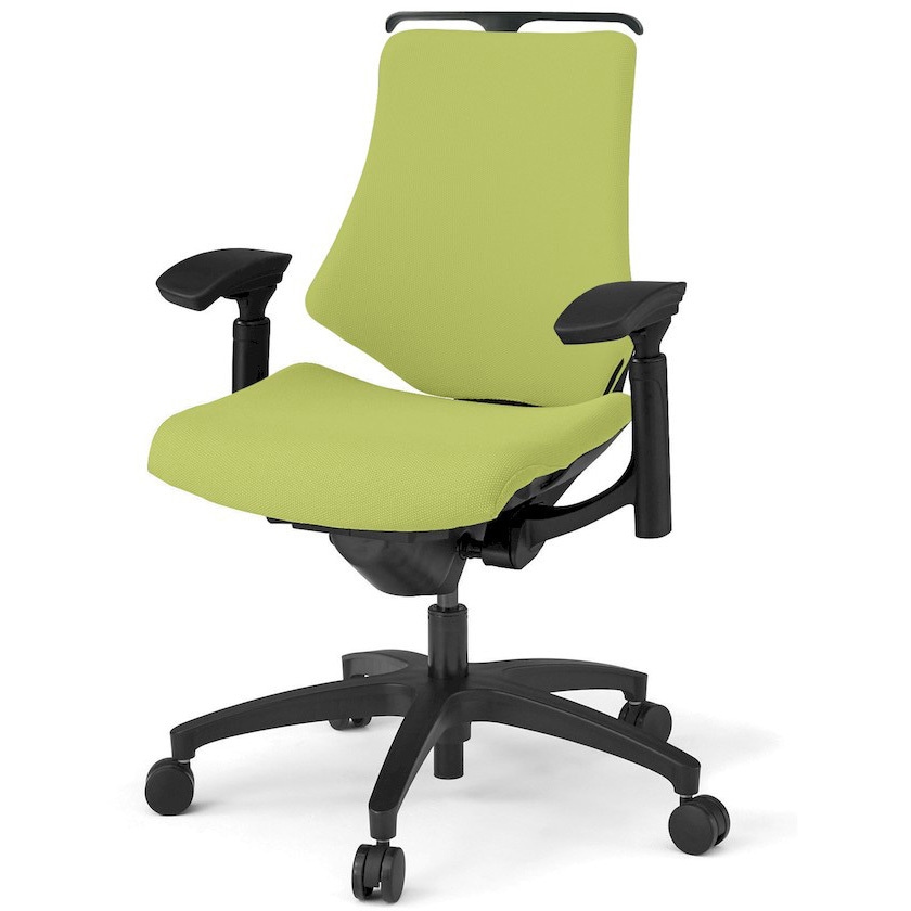 KG147PSHM-T1Q6 エフチエア クロスバック ローバック ハンガー付 可動肘 ブラックフレーム  <配送時組立サービス付> 1台 イトーキ 【通販モノタロウ】