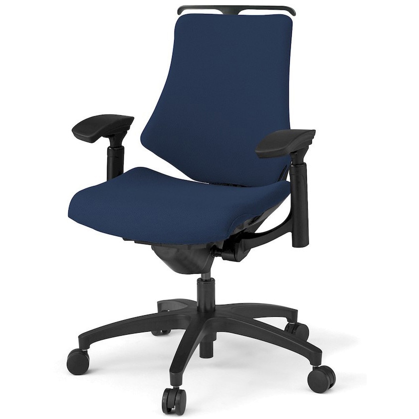 KG147PSHM-T1B2 エフチエア クロスバック ローバック ハンガー付 可動肘 ブラックフレーム  <配送時組立サービス付> 1台 イトーキ 【通販モノタロウ】