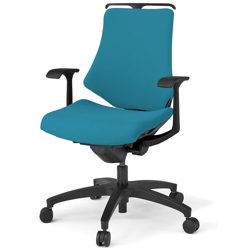 KG145PSHM-T1A3 エフチエア クロスバック ローバック ハンガー付 固定肘 ブラックフレーム  <配送時組立サービス付> 1台 イトーキ 【通販モノタロウ】