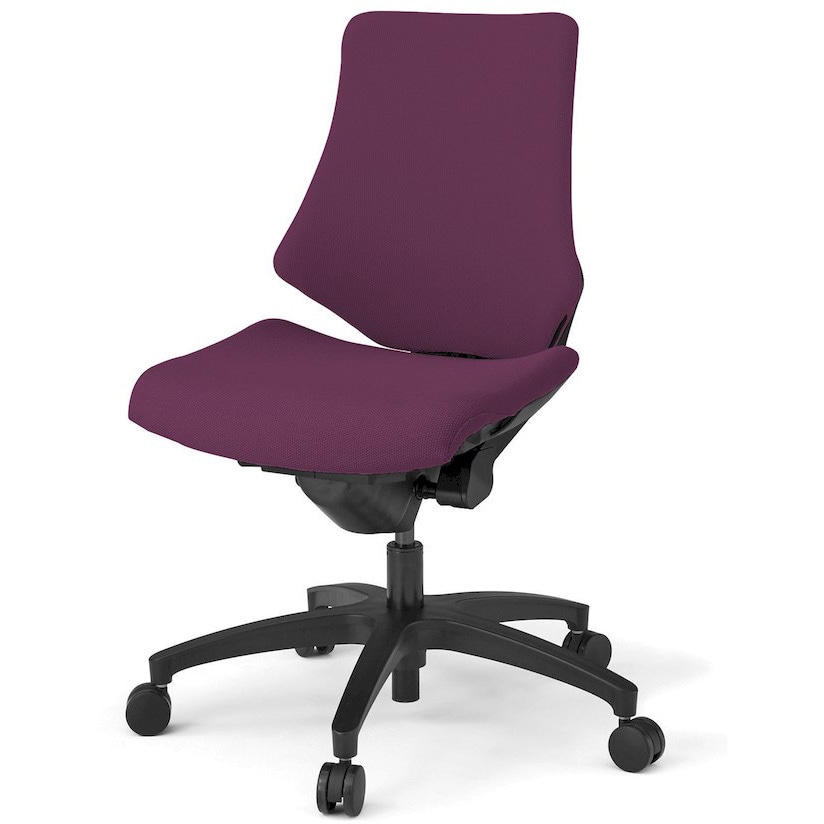 KG140PSM-T1X7 エフチエア クロスバック ローバック ブラックフレーム  <配送時組立サービス付> イトーキ 抵抗付ウレタン双輪キャスター 38,987円