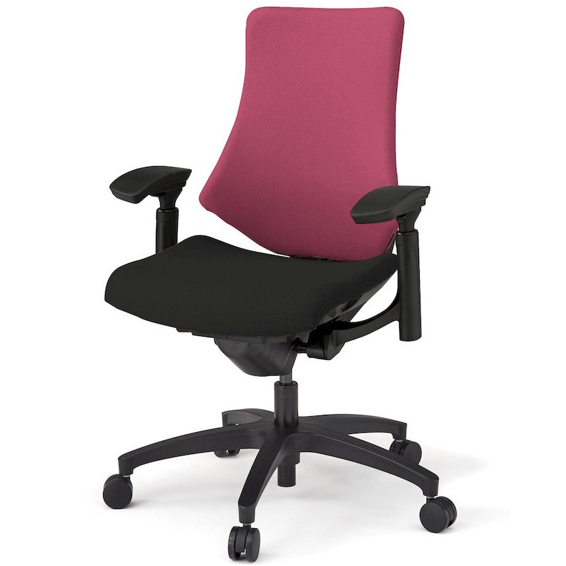 KG137PSM-T1T1M4 エフチエア クロスバック ハイバック 可動肘 ブラックフレーム  <配送時組立サービス付> イトーキ 抵抗付ウレタン双輪キャスター 肘掛あり