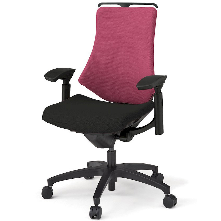 KG-137PSHT1T1M4 エフチエア クロスバック ハイバック ハンガー付 可動肘 ブラックフレーム  <配送時組立サービス付> 1台 イトーキ 【通販モノタロウ】