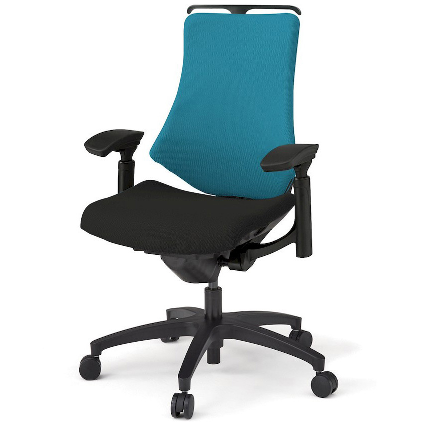 KG-137PSHT1T1A3 エフチエア クロスバック ハイバック ハンガー付 可動肘 ブラックフレーム  <配送時組立サービス付> 1台 イトーキ 【通販モノタロウ】