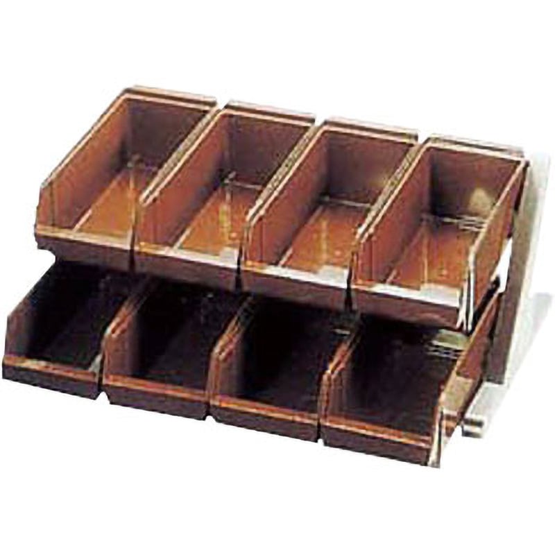 2段4列 ブラウン DXオーガナイザー 1個 カンダ 【通販モノタロウ】