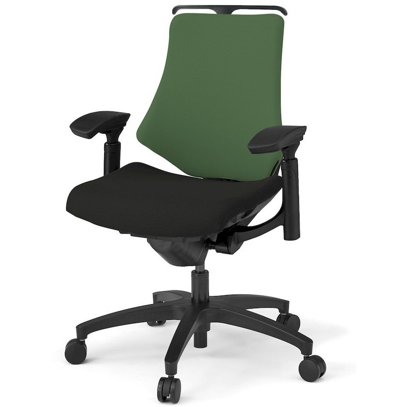 KG147PSHMT1T1Q2 エフチエア クロスバック ローバック ハンガー付 可動肘 ブラックフレーム  <配送時組立サービス付> 1台 イトーキ 【通販モノタロウ】