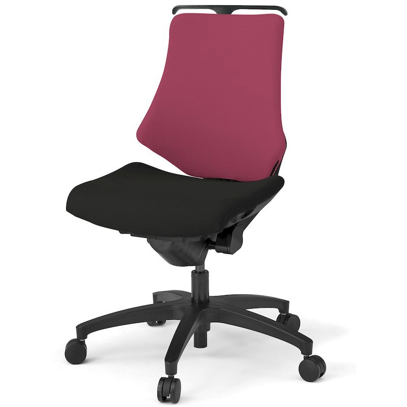 KG140PSHMT1T1M4 エフチエア クロスバック ローバック ハンガー付 ブラックフレーム  <配送時組立サービス付> 1台 イトーキ 【通販モノタロウ】