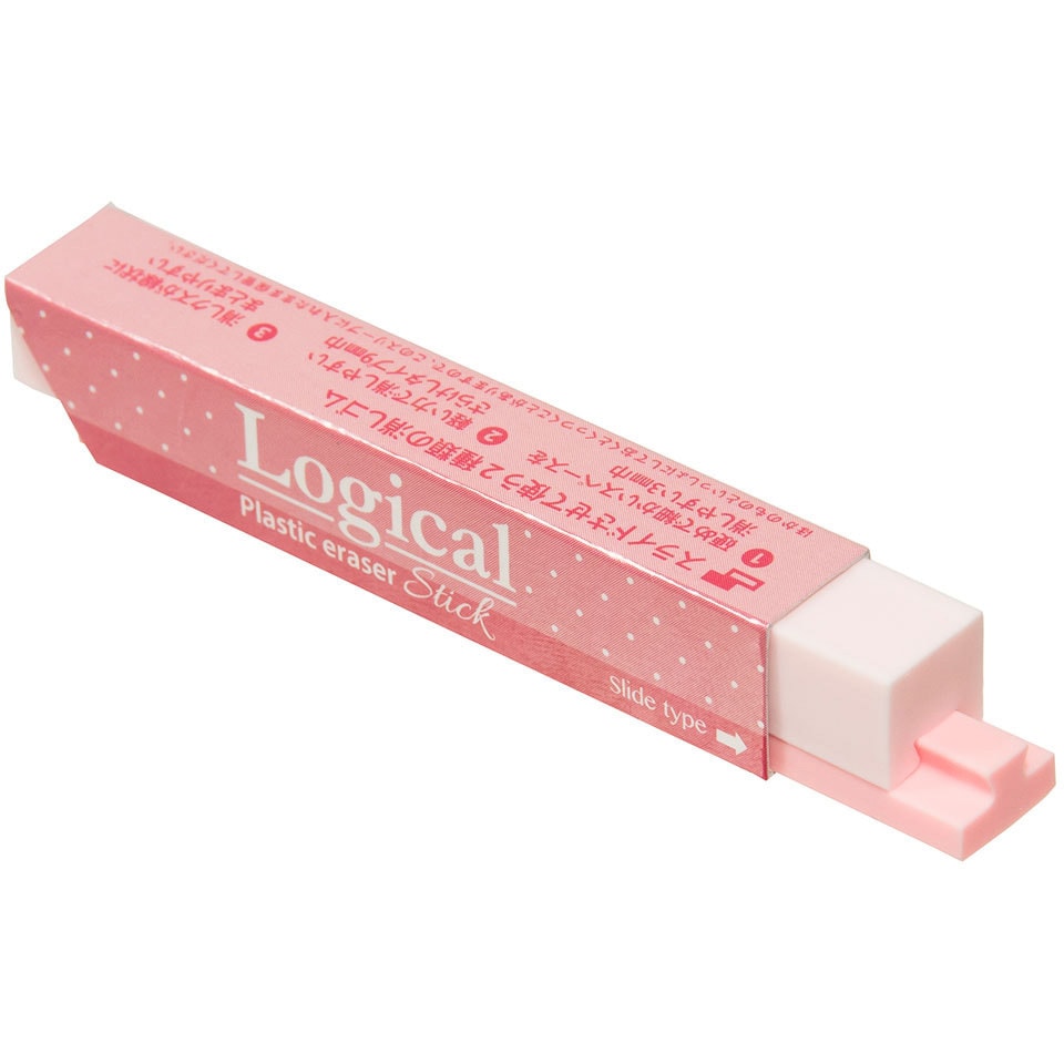 ERA-M002-1P-P ロジカル 消しゴム スティック ナカバヤシ ピンク色 入
