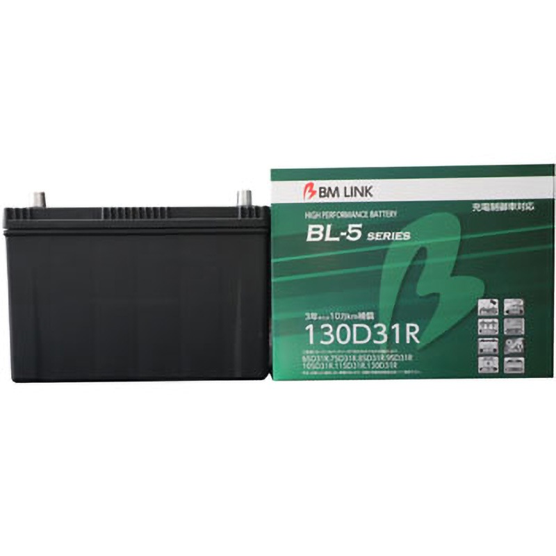 BL5-130D31R 充電制御車用バッテリー BL-5 series 1個 BM LINK 【通販モノタロウ】