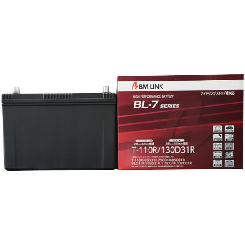 BL7-T110R/130D31R アイドリングストップ車用バッテリー BL-7 series 1個 BM LINK 【通販モノタロウ】