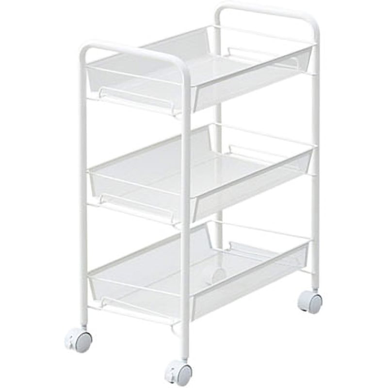 LKW-3(MW) キッチンワゴン バスケット キャスター付き 1台