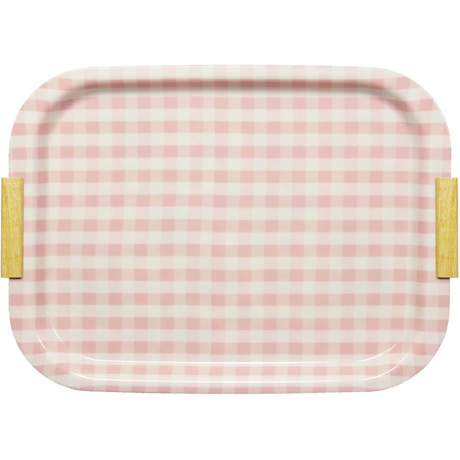 NSトレー 取手付 ミルキーチェック 橋本達之助工芸 トレー・お盆