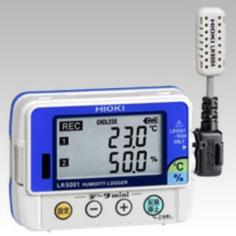 LR5001(校正証明書付) 【レンタル】データミニ 温度・温湿度モデル 温湿度ロガー 校正証明書付 LR5001シリーズ 1個 HIOKI(日置電機) 【通販モノタロウ】