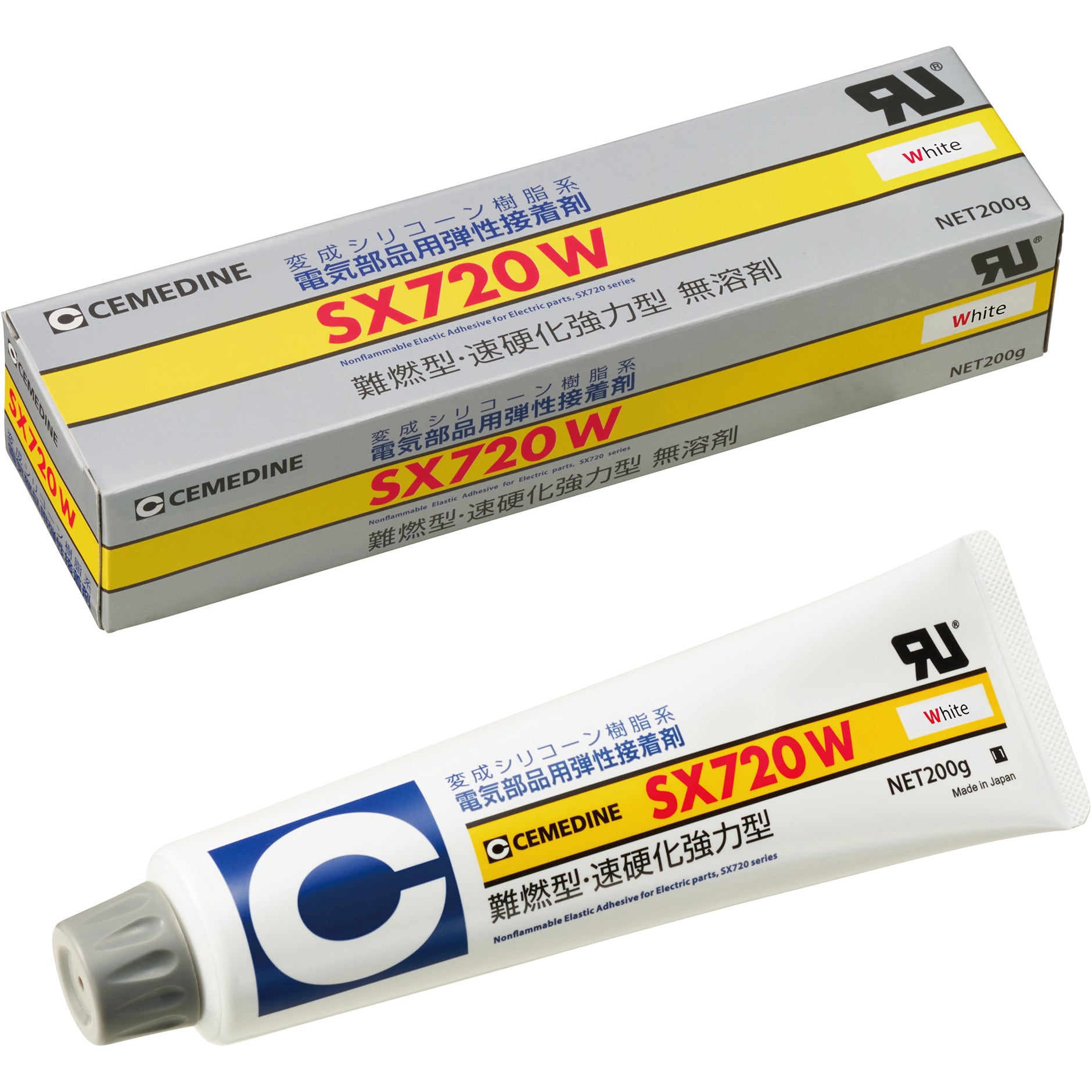 AX-206 電気部品用接着剤 SX720W(難燃タイプ) セメダイン 容量