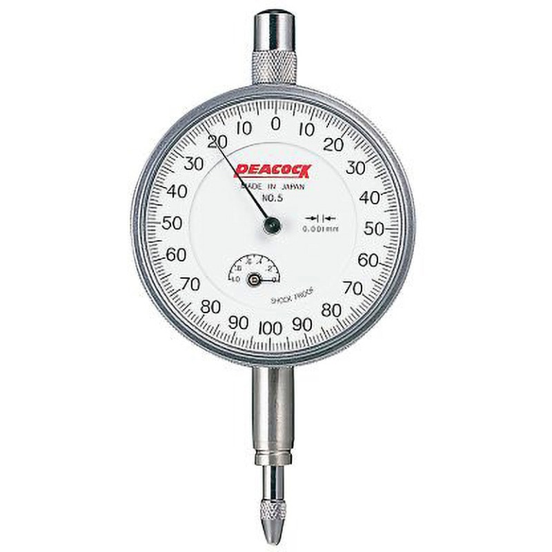 5B(校正証明書付) 【レンタル】ダイヤルゲージ 耳金付 校正証明書付 5Bシリーズ 1個 ピーコック 【通販モノタロウ】