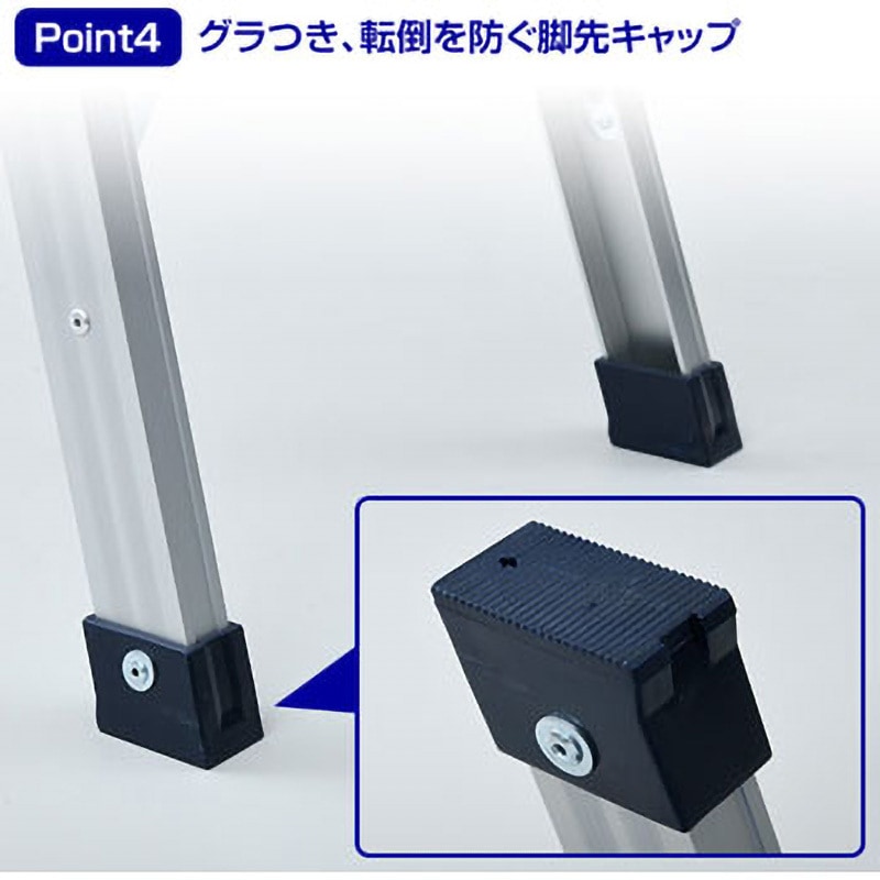 KA-EW100 アルミ製 折りたたみ作業台 YAMAZEN(山善) 天板高さ0.585m天