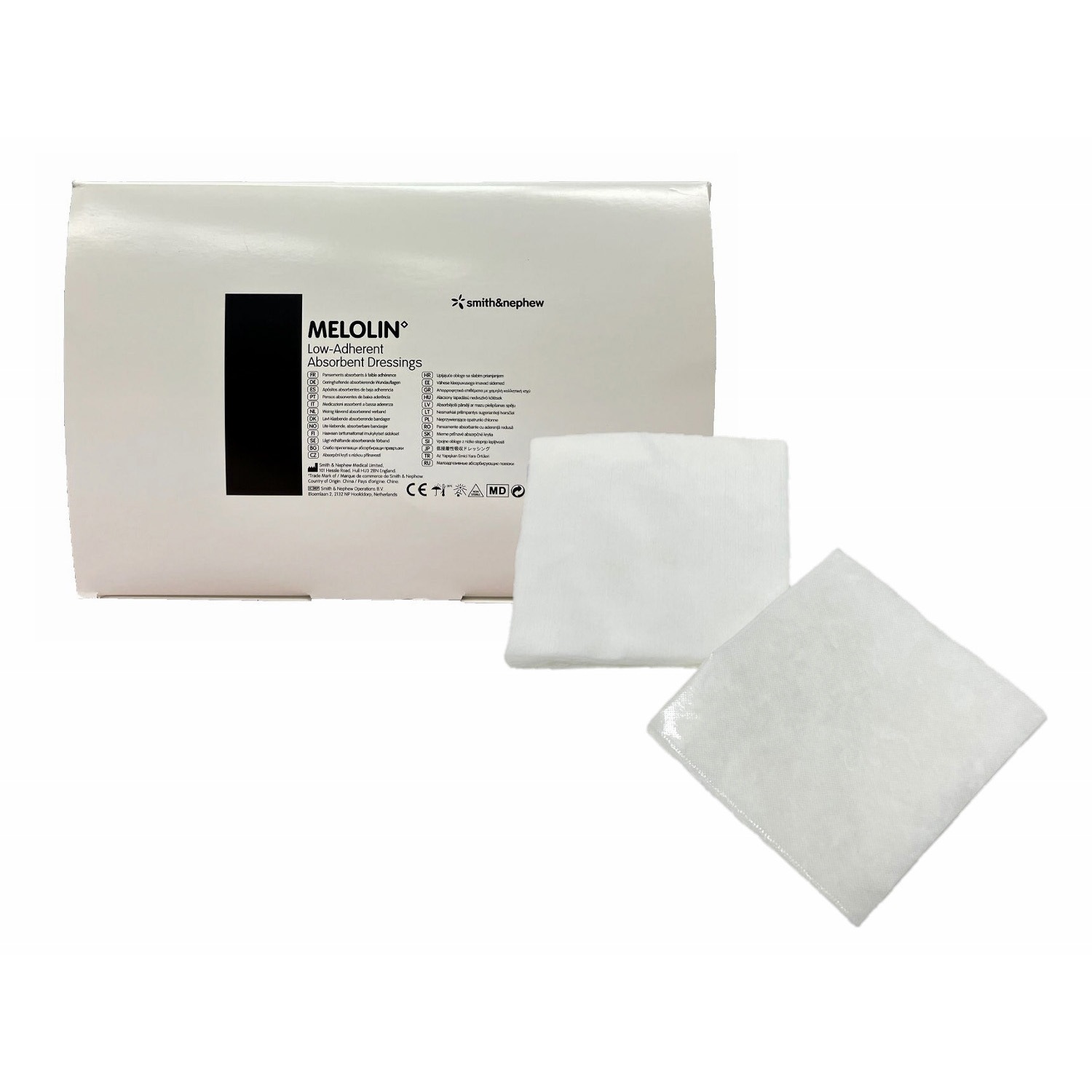 66974942 メロリン未滅菌 スミス・アンド・ネフュー ウンド 寸法10×10cm 1箱(150枚)