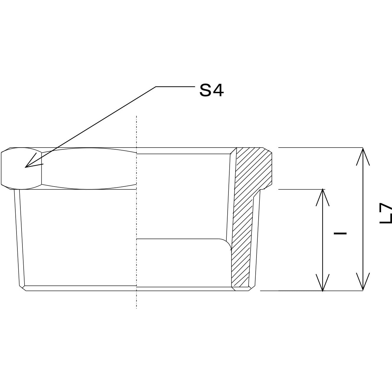 B)-50Ax15A ステンレス ねじ込み ブッシング ナゴヤ R・Rc 対応 呼び径