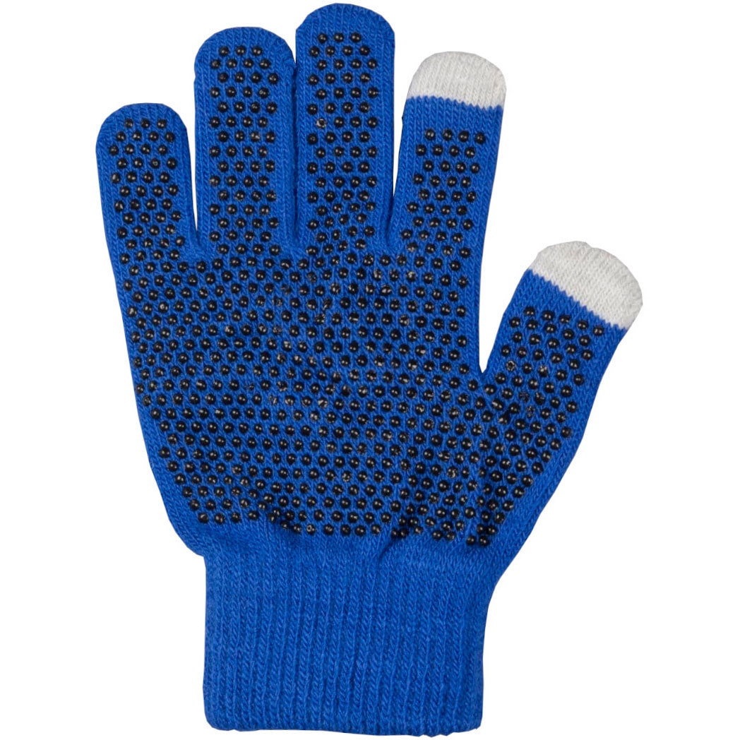 148 スマホ対応のびのび手袋ボツ付き 勝星産業 1双入 10ゲージ ブルー