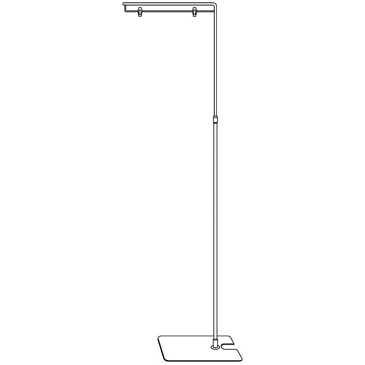 1111476 ロングスタンド クリップ 日研工業 高さ1350～2300mm