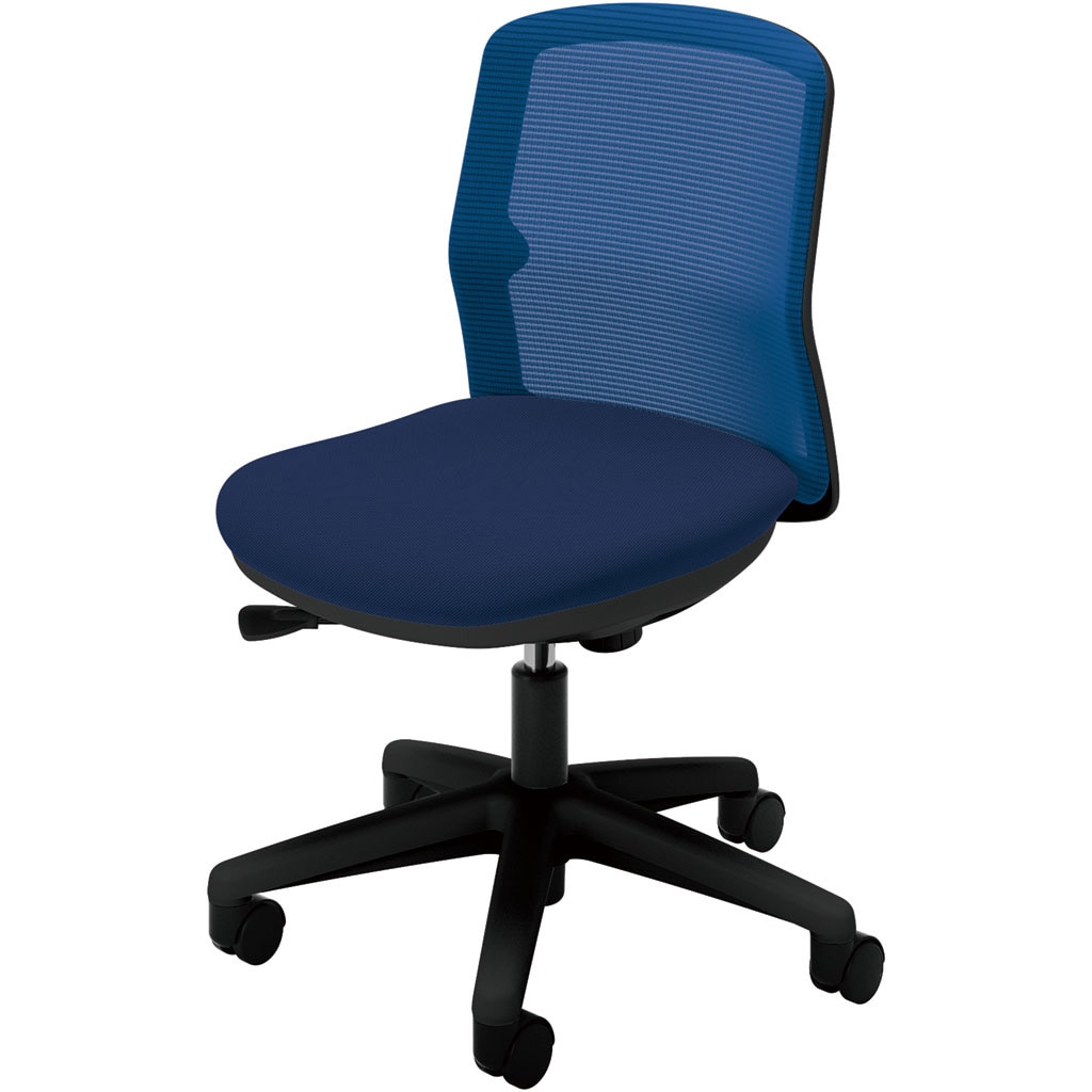 5-301-4555 エニーザチェア(Anyza)/AFM2_メッシュタイプ 内田洋行 肘掛なし ローバック ゴムキャスター   5-301-4555