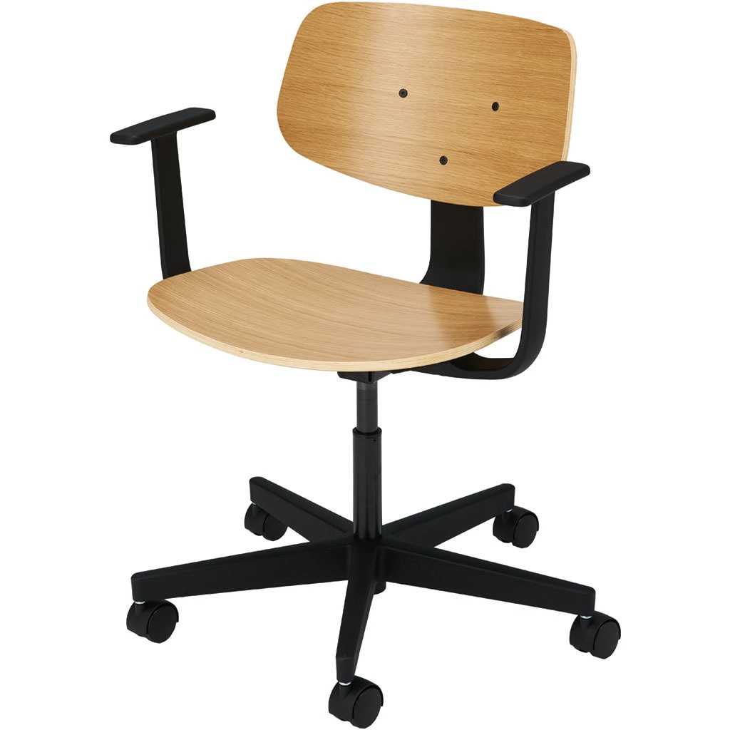 5-342-1560 エムユー/MUチェア 内田洋行 ナイロンキャスター T型肘 質量23kg   5-342-1560