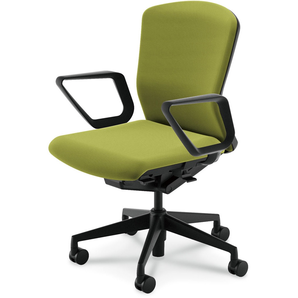 5-354-0306 Elfie(エルフィ)/ELA2_抗ウイルス加工張地対応チェア 内田洋行 ナイロンキャスター リング肘   5-354-0306