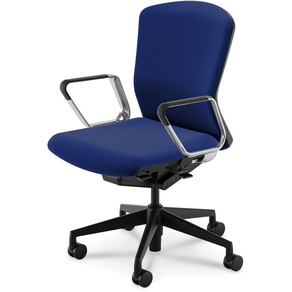 5-354-0605 Elfie(エルフィ)/ELA2_抗ウイルス加工張地対応チェア 内田洋行 ナイロンキャスター アルミリング肘   5-354-0605 45,487円